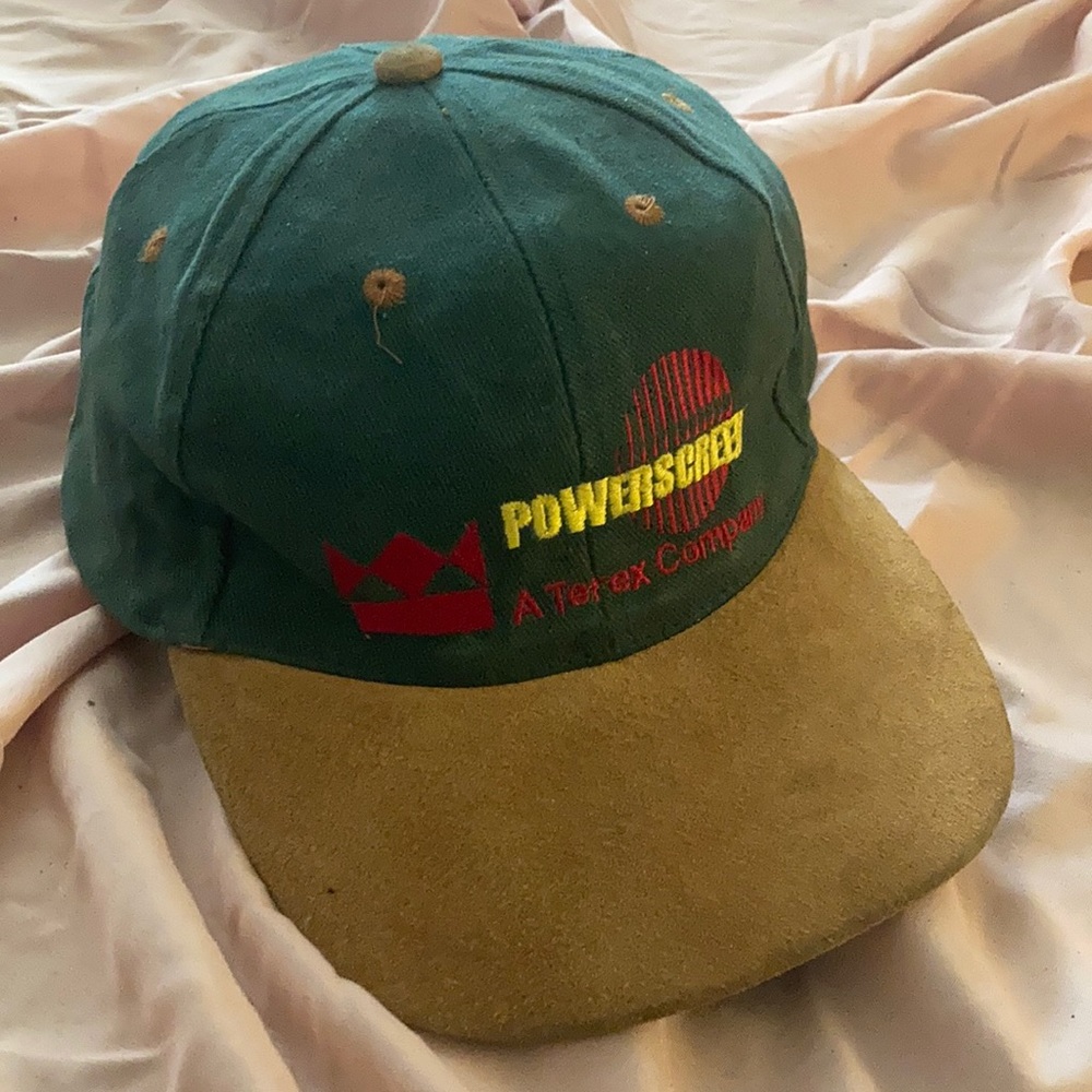 Workwear cap with faux brushed leather brim
